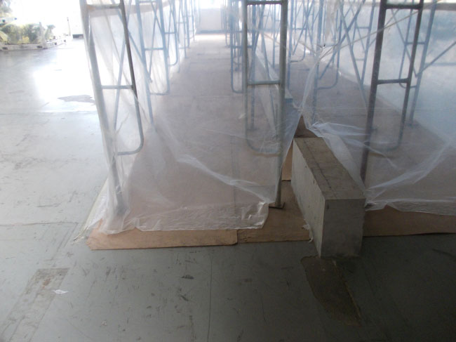 骨架、巖棉、火克板施工