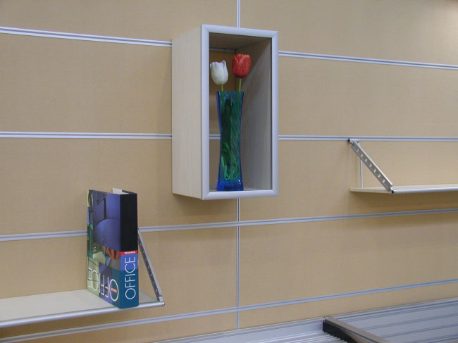 High wall glass case