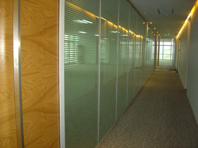 High wall glass case