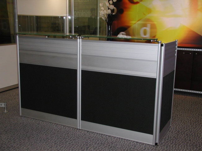 High wall glass case