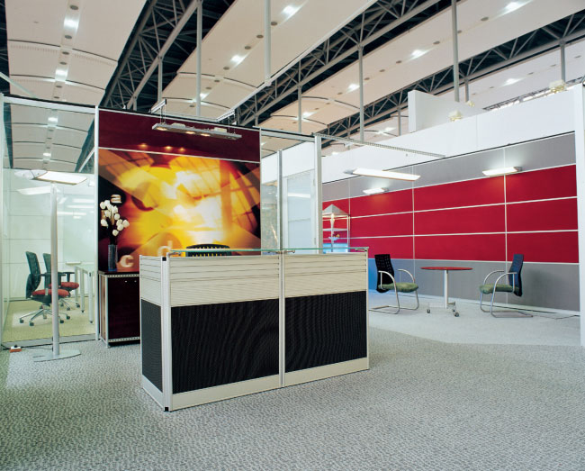 High wall glass case